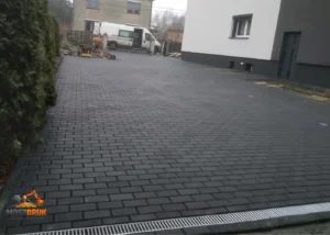 Elegancki podjazd brukowany kostką betonową, rybnik I MoszBruk