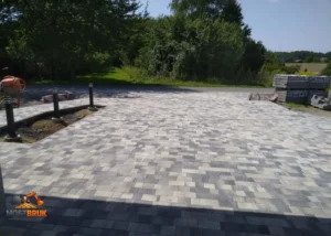 Elegancki podjazd brukowany kostką betonową, rybnik I MoszBruk