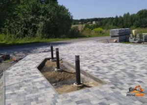 Elegancki podjazd brukowany kostką betonową, rybnik I MoszBruk