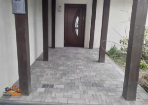 Elegancki podjazd brukowany kostką betonową, żory I MoszBruk