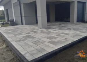 Elegancki podjazd brukowany kostką betonową, rybnik I MoszBruk